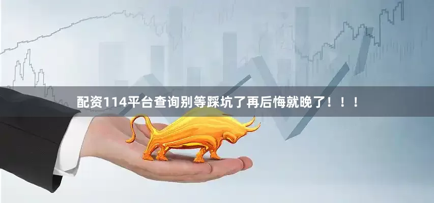 配资114平台查询别等踩坑了再后悔就晚了！！！